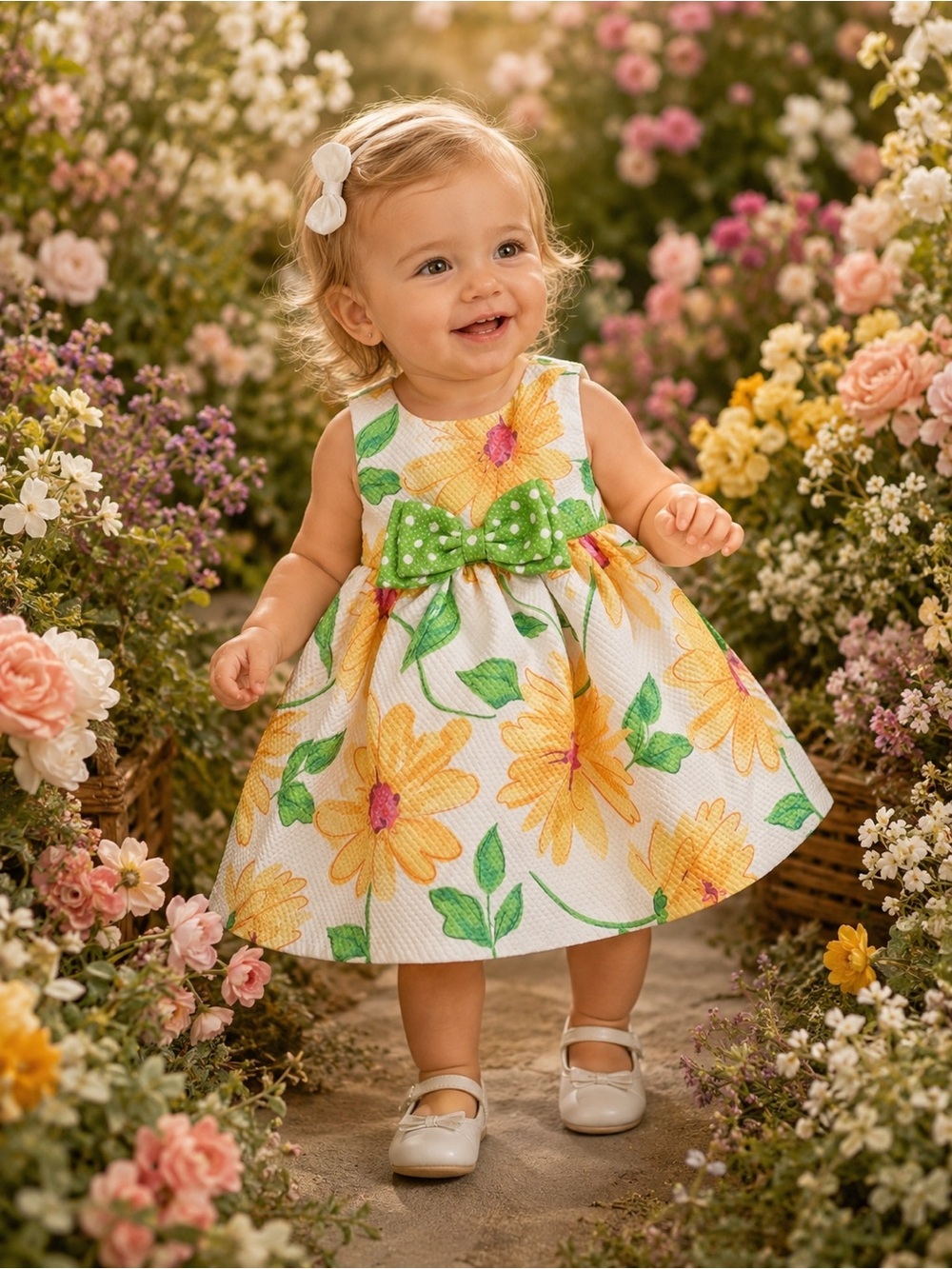 18M - #071 - BONNIE BABY - Floral dress
